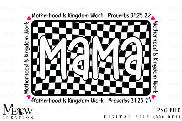 Checkered Mama PNG, T-Shirt Designs