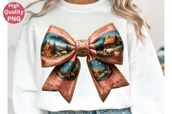 Christian Easter Coquette Bow PNG: T-Shirt Designs & Branding Asset Review