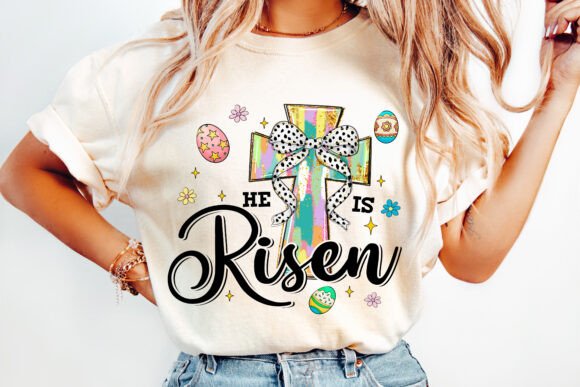 Christian Easter Cross PNG for T-Shirt Designs