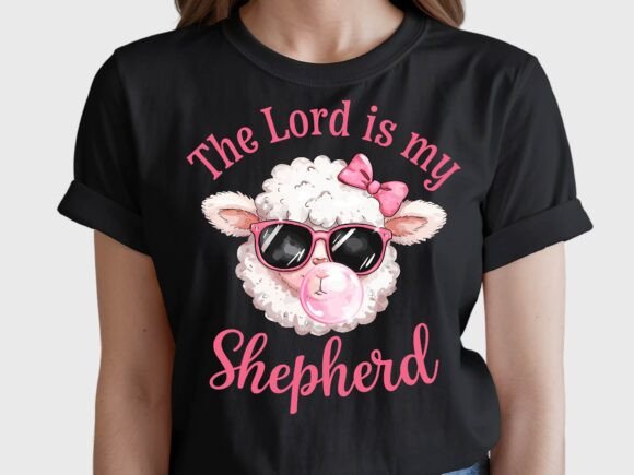 Christian Sheep: Lord Is My Shepherd T-Shirt Designs