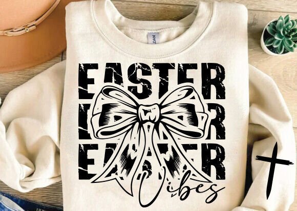 Easter Vibes SVG PNG, Christian Easter T-Shirt Designs