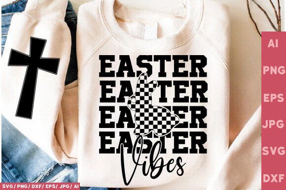 Easter Vibes SVG PNG: Coquette Christian T-Shirt Designs