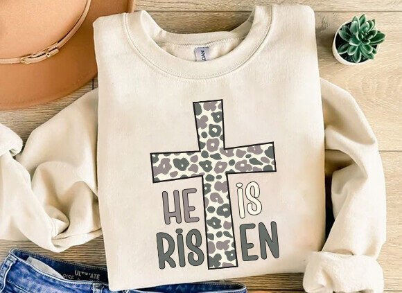 He is Risen SVG: Easter T-Shirt Designs
