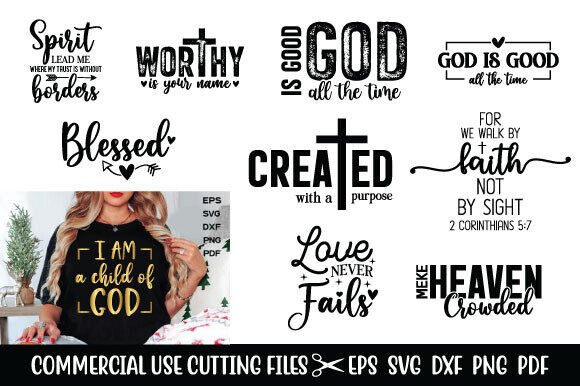 Jesus SVG Bundle: Christian SVGs for T-Shirt Designs